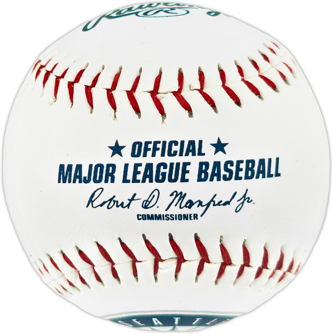 Edgar Martinez Autographed Official Seattle Mariners Logo MLB Baseball Seattle Mariners SKU #249372