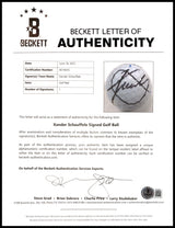 Xander Schauffele Autographed Pinnacle Sentry Golf Ball Beckett BAS #AE16635