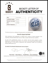Ernie Els Autographed Top Flite Golf Ball Beckett BAS #AE16637