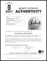Chi Chi Rodriguez Autographed Rawlings Golf Ball Beckett BAS #AE16640
