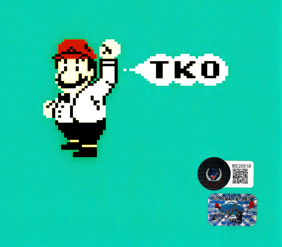 Mike Tyson Autographed Framed 11x14 Photo Nintendo Punch-Out!! Beckett BAS QR Stock #249479