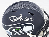 Devon Witherspoon Autographed Seattle Seahawks Blue Speed Mini Helmet MCS Holo Stock #216007