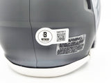 Bijan Robinson Autographed Atlanta Falcons Slate Gray Speed Mini Helmet Beckett BAS Witness Stock #230236