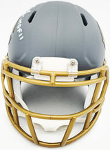 Richard Dent Autographed Chicago Bears Slate Gray Speed Mini Helmet "HOF 11" Beckett BAS Witness Stock #230268