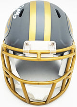 Josh Jacobs Autographed Green Bay Packers Slate Gray Speed Mini Helmet Beckett BAS Witness Stock #230237