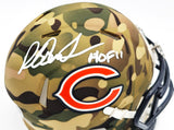 Richard Dent Autographed Chicago Bears Camo Speed Mini Helmet "HOF 11" Beckett BAS Witness Stock #230261