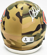 Richard Dent Autographed Chicago Bears Camo Speed Mini Helmet "HOF 11" Beckett BAS Witness Stock #230261