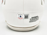 Richard Dent Autographed Chicago Bears Flat Matte White Speed Mini Helmet "HOF 11" Beckett BAS Witness Stock #230287
