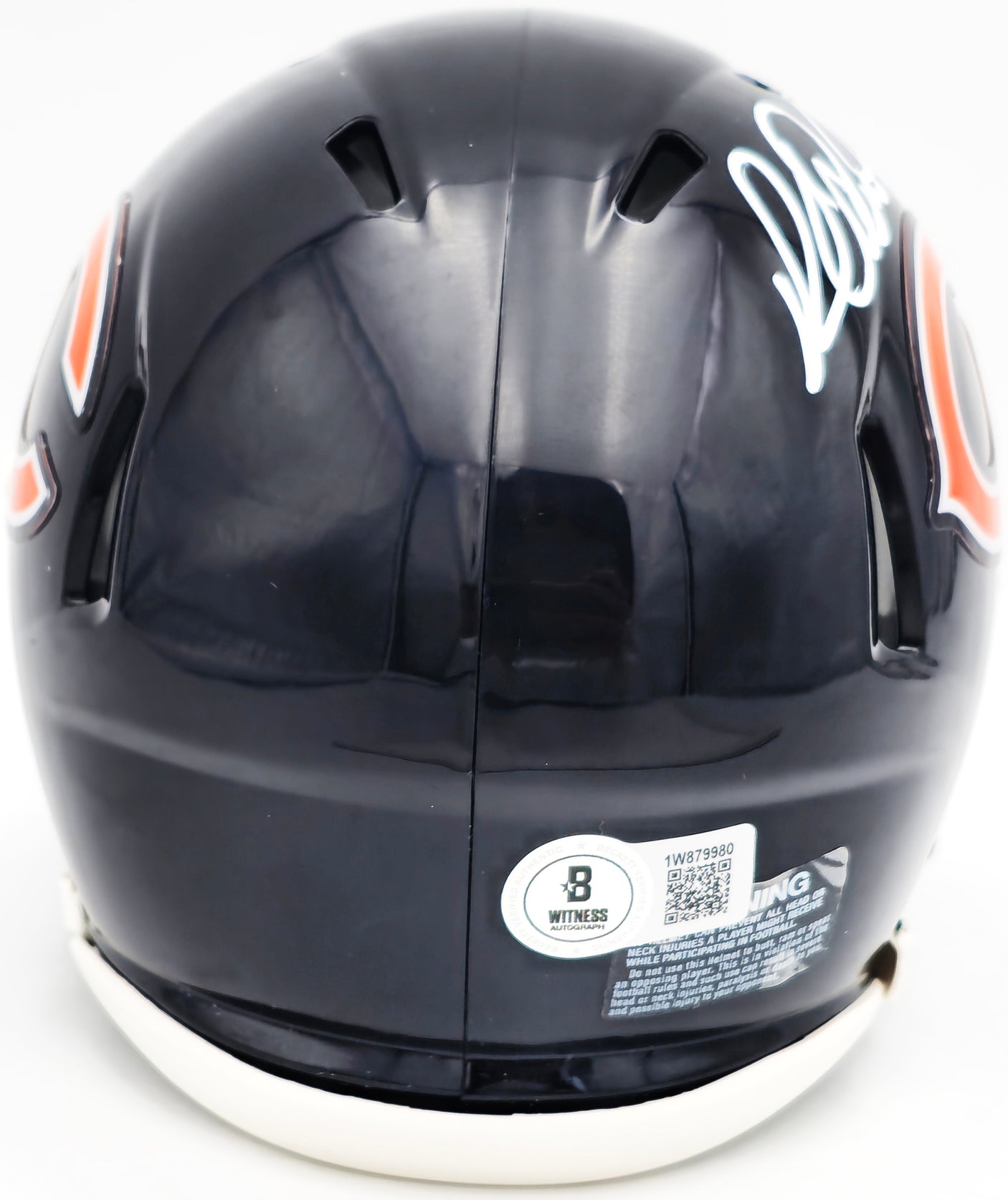 Richard Dent Autographed Chicago Bears Blue Speed Mini Helmet "HOF 11" Beckett BAS Witness Stock #230266