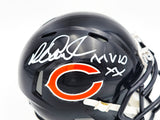 Richard Dent Autographed Chicago Bears Blue Speed Mini Helmet "MVP XX" Beckett BAS Witness Stock #230267