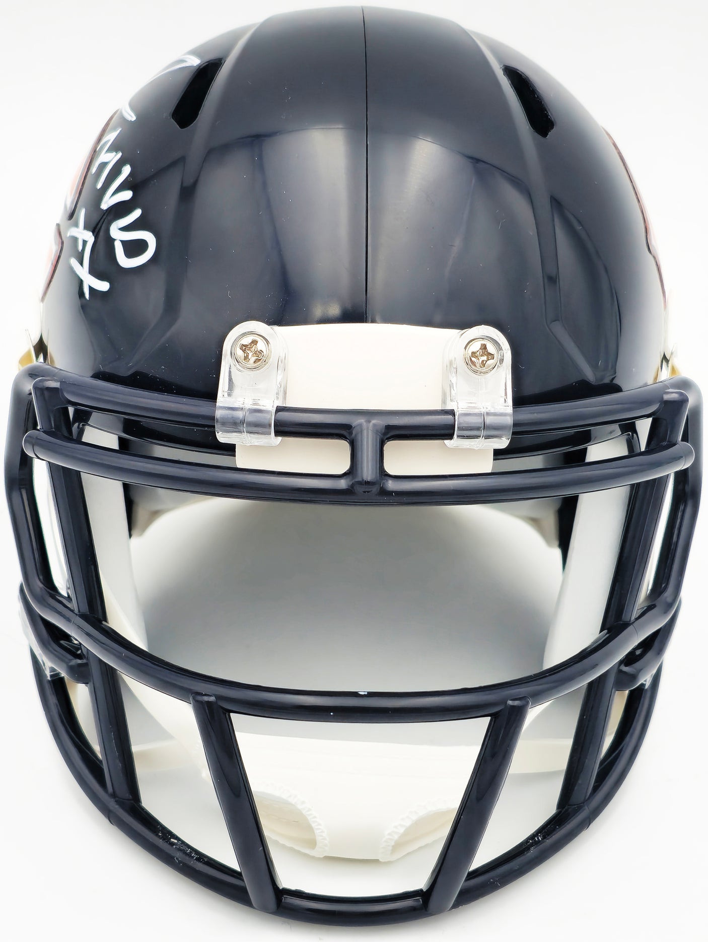 Richard Dent Autographed Chicago Bears Blue Speed Mini Helmet "MVP XX" Beckett BAS Witness Stock #230267