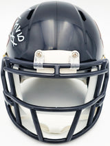 Richard Dent Autographed Chicago Bears Blue Speed Mini Helmet "MVP XX" Beckett BAS Witness Stock #230267