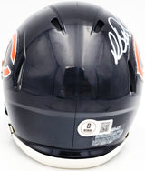 Richard Dent Autographed Chicago Bears Blue Speed Mini Helmet "MVP XX" Beckett BAS Witness Stock #230267