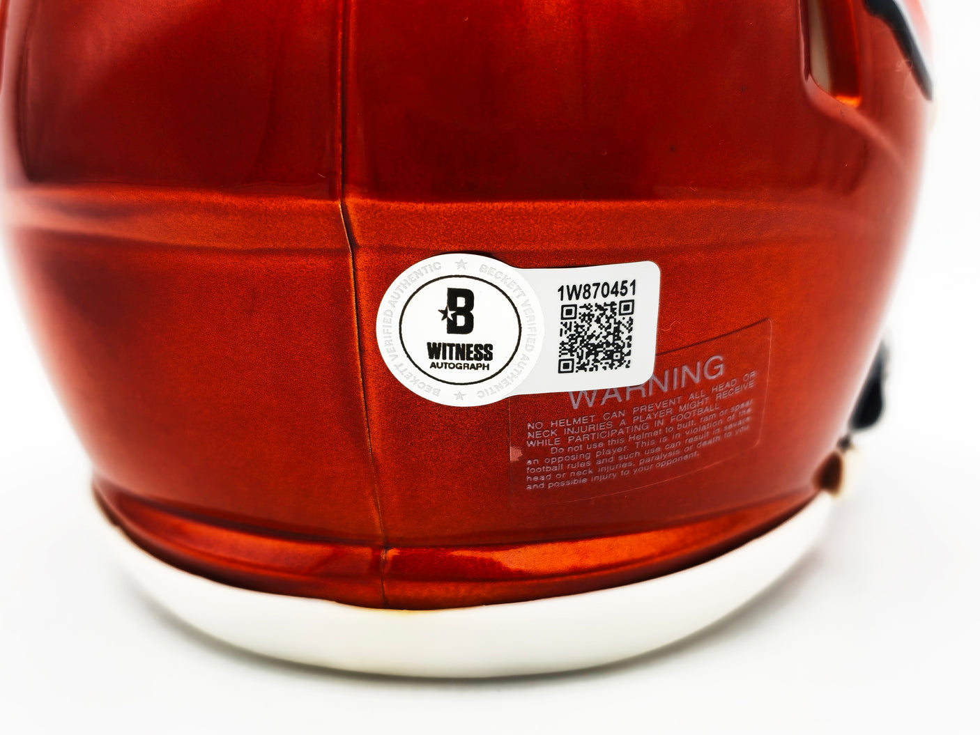 Richard Dent Autographed Chicago Bears Flash Orange Speed Mini Helmet "HOF 11" Beckett BAS Witness Stock #230262