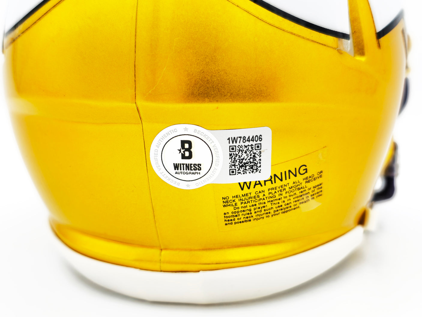 Sam Darnold Autographed Minnesota Vikings Flash Yellow Speed Mini Helmet Beckett BAS Witness Stock #230254