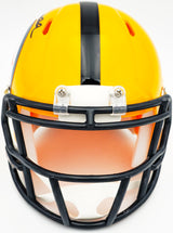 Terry Bradshaw Autographed Pittsburgh Steelers Yellow Speed Mini Helmet Beckett BAS Witness Stock #230229