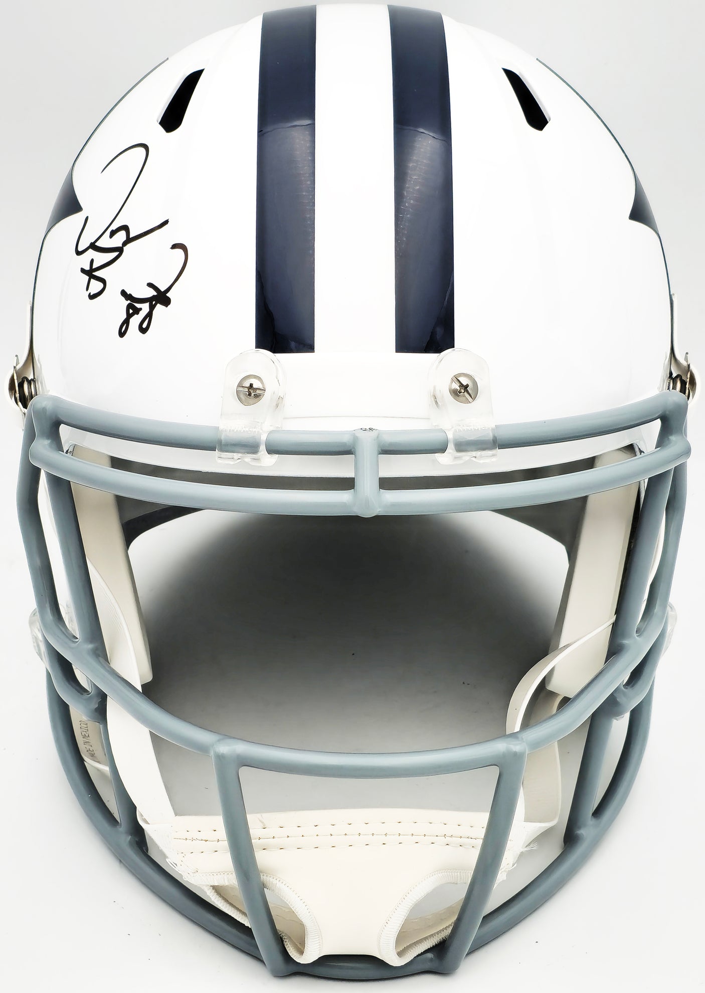 Dez Bryant Autographed Dallas Cowboys White Throwback Full Size Speed Replica Helmet Beckett BAS Witness Stock #230226