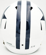 Dez Bryant Autographed Dallas Cowboys White Throwback Full Size Speed Replica Helmet Beckett BAS Witness Stock #230226