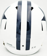 Dez Bryant Autographed Dallas Cowboys White Throwback Full Size Speed Replica Helmet Beckett BAS Witness Stock #230226
