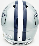 Dez Bryant Autographed Dallas Cowboys Silver Full Size Speed Replica Helmet Beckett BAS Witness Stock #230225