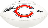 Richard Dent Autographed White Logo Football Chicago Bears "HOF 11" Beckett BAS Witness Stock #230269