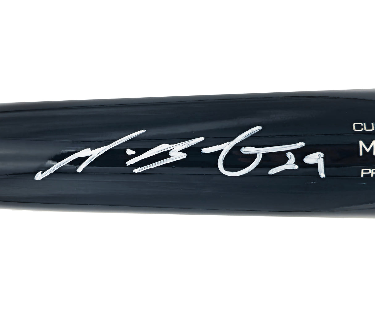 Michael Busch Autographed Navy Victus Player Model Baseball Bat Chicago Cubs Beckett BAS Witness Stock #230273