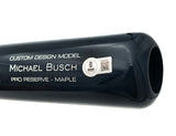 Michael Busch Autographed Navy Victus Player Model Baseball Bat Chicago Cubs Beckett BAS Witness Stock #230273