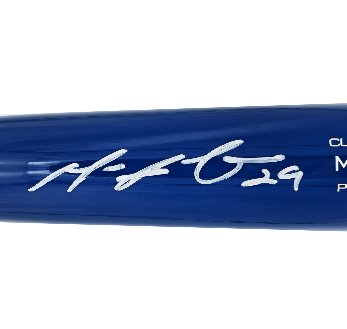 Michael Busch Autographed Blue Victus Player Model Baseball Bat Chicago Cubs Beckett BAS Witness Stock #230271