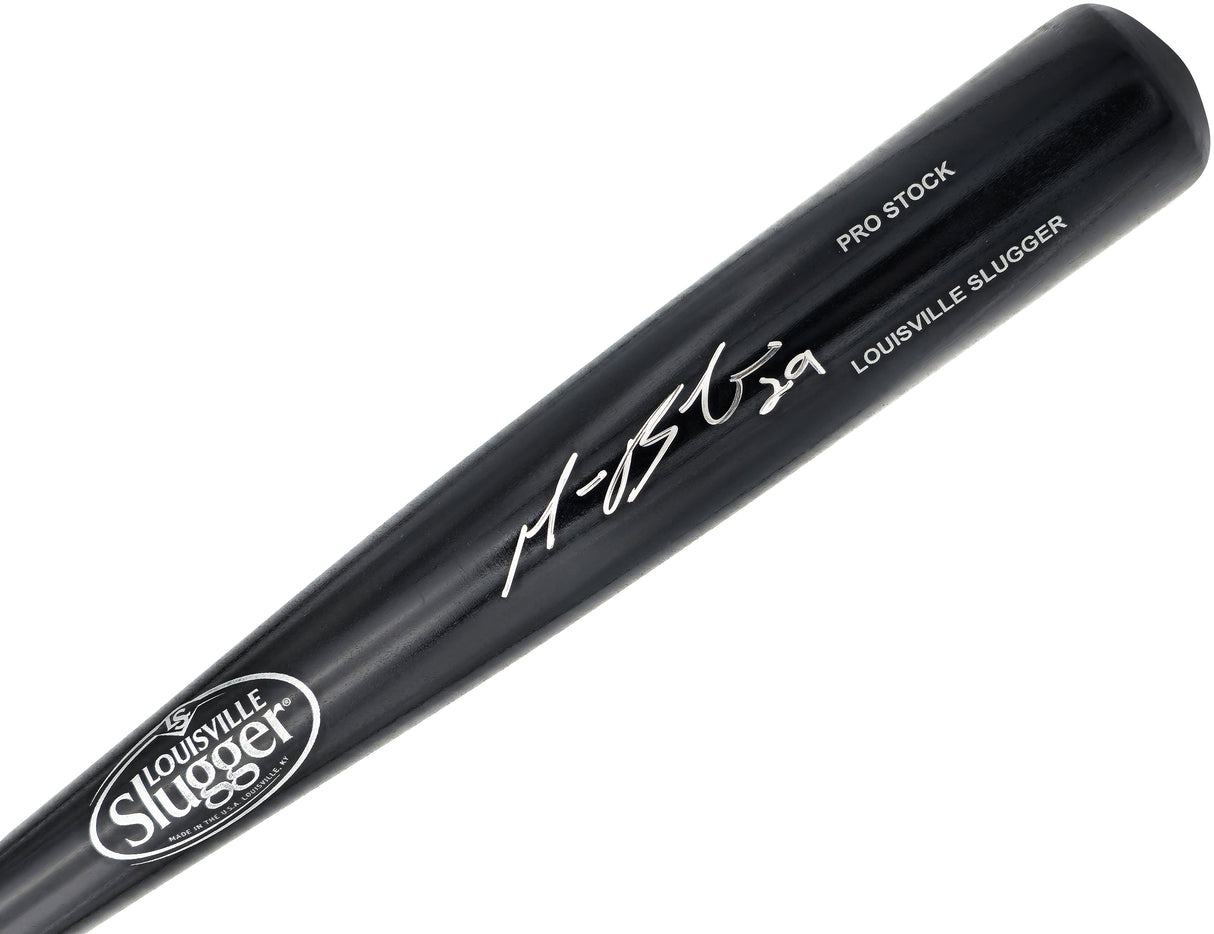 Michael Busch Autographed Black Louisville Slugger Pro Stock Baseball Bat Chicago Cubs Beckett BAS Witness Stock #230277