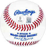 Michael Busch Autographed Official MLB Baseball Chicago Cubs Beckett BAS Witness Stock #230285