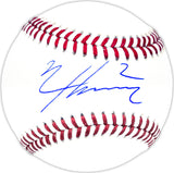 Nico Hoerner Autographed Official MLB Baseball Chicago Cubs Beckett BAS Witness Stock #230286