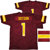 Washington Commanders Jahan Dotson Autographed Maroon Jersey Beckett BAS Witness Stock #230165