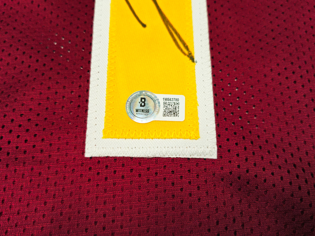 Washington Commanders Jahan Dotson Autographed Maroon Jersey Beckett BAS Witness Stock #230165