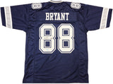 Dallas Cowboys Dez Bryant Autographed Navy Jersey Beckett BAS Witness Stock #230219