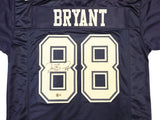 Dallas Cowboys Dez Bryant Autographed Navy Jersey Beckett BAS Witness Stock #230219