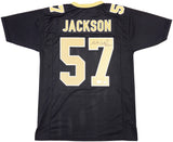 New Orleans Saints Rickey Jackson Autographed Black Jersey "HOF 2010" Beckett BAS QR Stock #230189