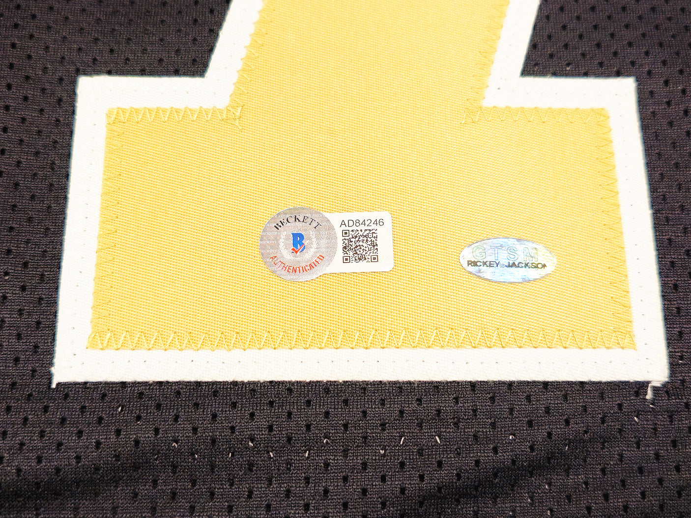 New Orleans Saints Rickey Jackson Autographed Black Jersey "HOF 2010" Beckett BAS QR Stock #230189
