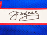 Buffalo Bills Jim Kelly Autographed Blue Jersey Beckett BAS Witness Stock #230185