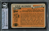 Lyle Alzado Autographed 1981 Topps Card #505 Cleveland Browns Beckett BAS #15499683