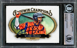 Wander Franco Autographed 2020 Upper Deck Goodwin Champions Rookie Card #80 Tampa Bay Rays Beckett BAS #15500197