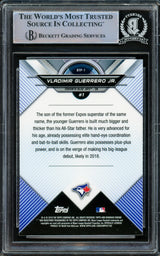 Vladimir Guerrero Jr Autographed 2018 Bowman Chrome Scouts Top 100 Rookie Card #BTP-1 Toronto Blue Jays Beckett BAS #15500373