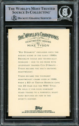 Mike Tyson Autographed 2006 Topps Allen & Ginter Card #301 Beckett BAS #15500892