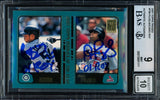 Albert Pujols & Ichiro Suzuki Autographed 2001 Topps Traded Rookie Card #T99 BGS 9 Auto Grade Gem Mint 10 "01 ROY" Beckett BAS #15681111