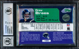 Drew Brees Autographed 2001 eTopps Rookie Card #125 San Diego Chargers BGS 9 Auto Grade Gem Mint 10 Beckett BAS #15681939