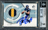 Drew Brees Autographed 2001 Upper Deck SP Authentic Rookie Card #101 San Diego Chargers BGS 9 Auto Grade Gem Mint 10 Jersey Patch #102/800 Beckett BAS #15681984