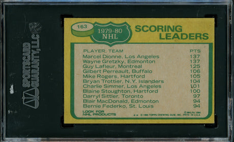 Wayne Gretzky Autographed 1980-81 Topps Card #163 Edmonton Oilers SGC #AU1010938
