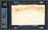 Emmett Ashford Autographed 3x5 Index Card 1st African American MLB Umpire Beckett BAS #15502098