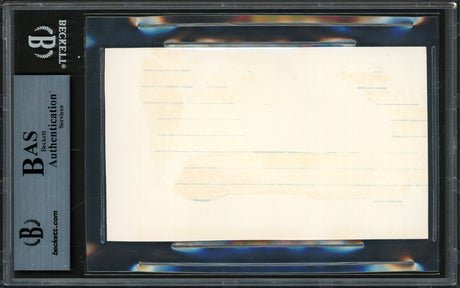 Sandy Koufax Autographed 3x5 Index Card Los Angeles Dodgers Beckett BAS #15502104