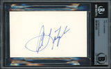 Carl Yastrzemski Autographed 3x5 Cut Signature Boston Red Sox Beckett BAS #14613350
