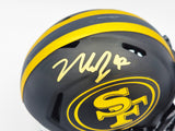 Nick Bosa Autographed San Francisco 49ers Eclipse Black Mini Helmet Beckett BAS Witness Stock #230696